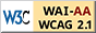 遵守2A級無障礙圖示，萬維網聯盟（W3C）- 無障礙網頁倡議（WAI） Web Content Accessibility Guidelines 2.1